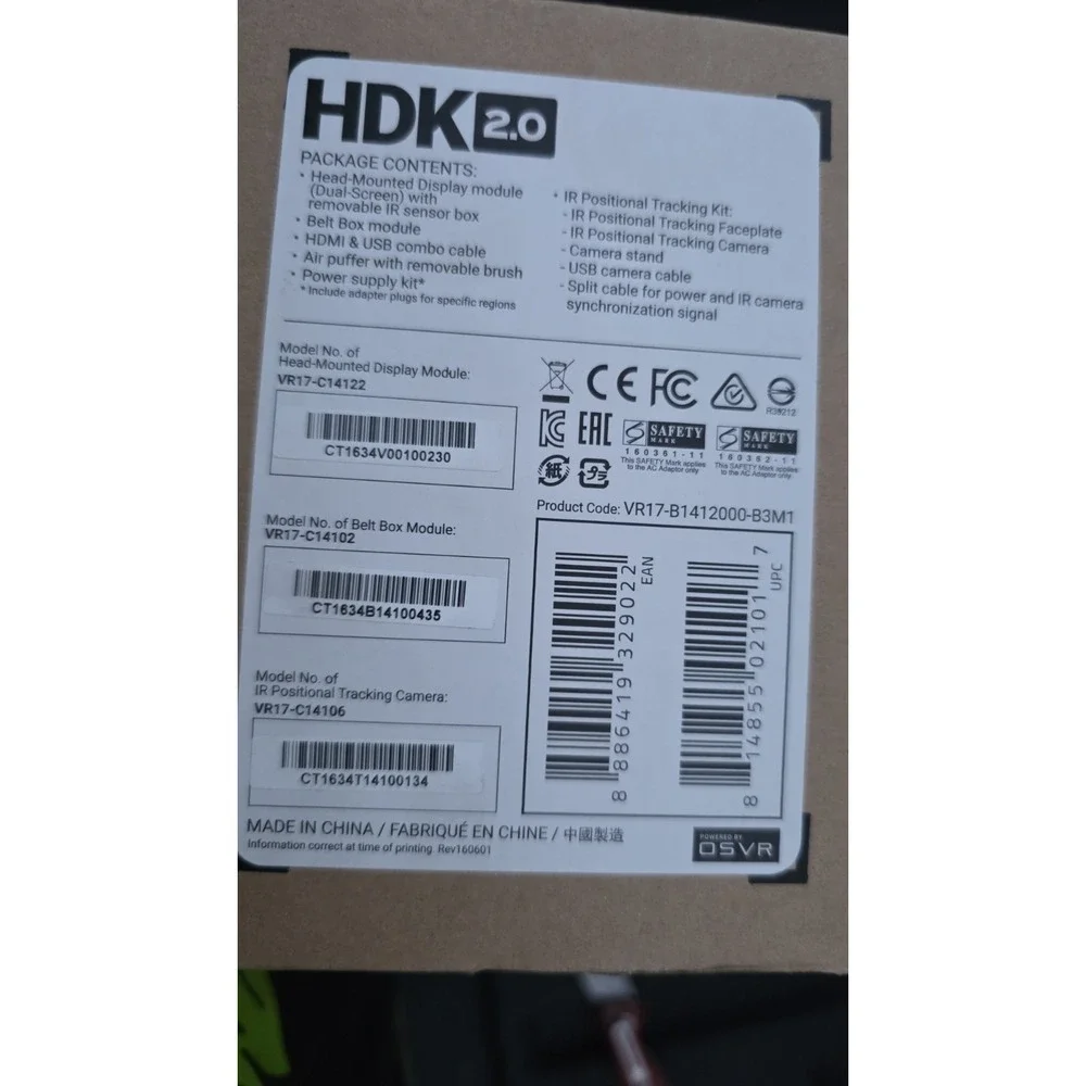 Razer OSVR Hacker Dev Kit v2.0 VR17-B1412000-B3M1